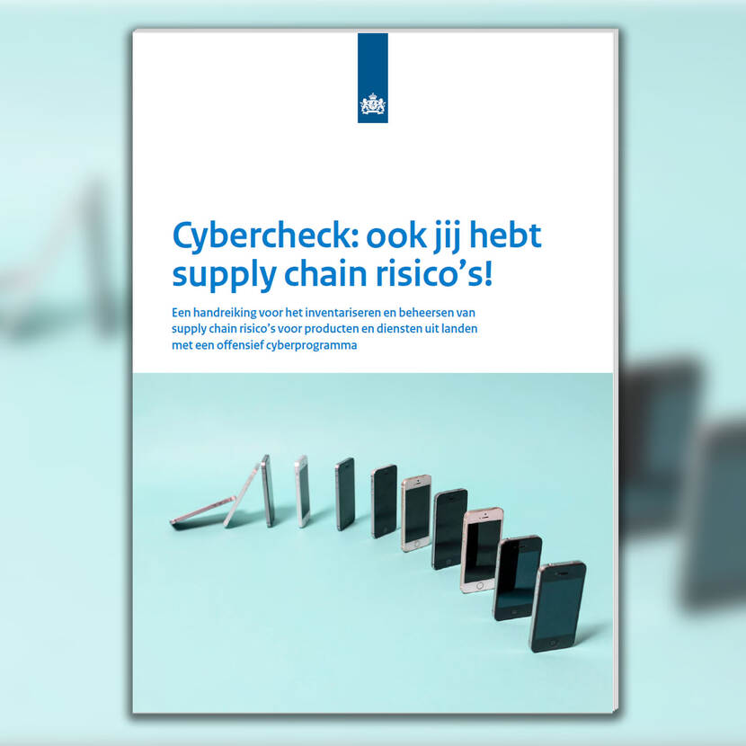 Omslag publicatie Cybercheck ook jij hebt supply chain risico's